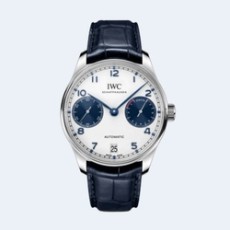 IWC 포르투기저 오토매틱 워치 흰판 청