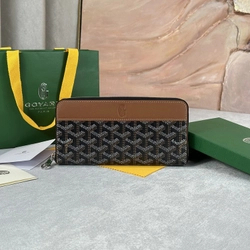 고야드 마티뇽 지퍼 장지갑