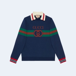 구찌 인터로킹 G 스트라이프 스웻 맨투맨