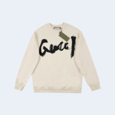 구찌 x 발렌시아가 코튼 저지 스웨트셔츠 화이트