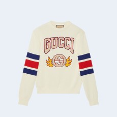 구찌 엠브로이더리 코튼 점퍼