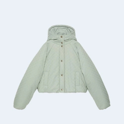 구찌 수프림 크롭 후드 자켓