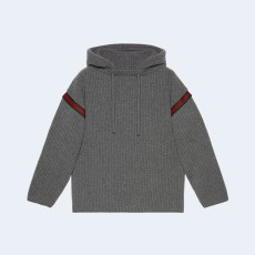 구찌 울 캐시미어 후드 스웨터