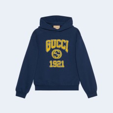 구찌 1921 코튼 저지 후드 스웨트셔츠