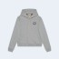 구찌 코튼 저지 후드 스웨트셔츠 그레이