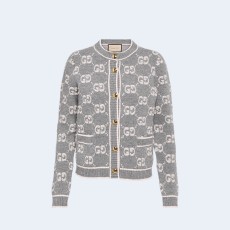 구찌 GG 울 버클 자카드 가디건