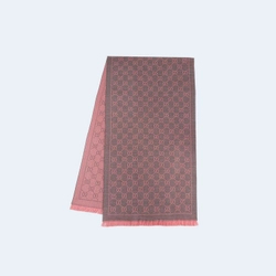 구찌 GG 자카드 머플러 핑크