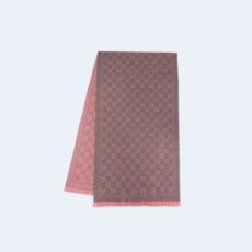 구찌 GG 자카드 머플러 핑크