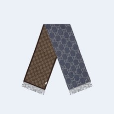 구찌 자카드 태슬 니트 머플러