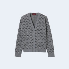 구찌 GG 섀도우 울 자카드 가디건