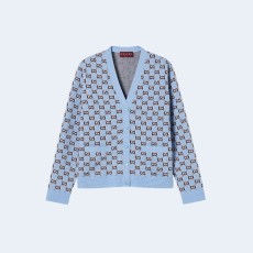 구찌 GG 섀도우 울 자카드 가디건