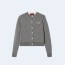 구찌 울 자카드 가디건