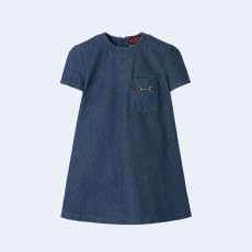 구찌 홀스빗 데님 드레스