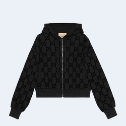 구찌 브러시드 코튼 후디드 스웨트셔츠