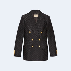 구찌 울 더블 브레스티드 블레이저