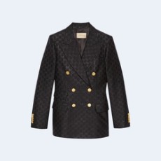 구찌 울 더블 브레스티드 블레이저