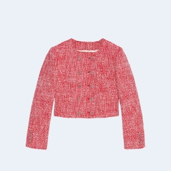 구찌 트위드 핑크 자켓