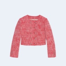 구찌 트위드 핑크 자켓