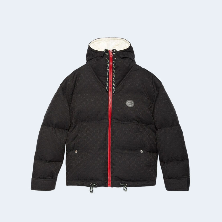 구찌 GG 코튼 캔버스 푸퍼 자켓