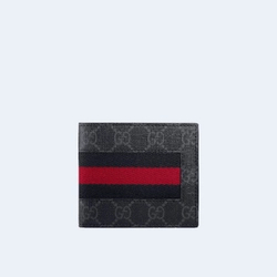 구찌 GG 수프림 캔버스 웹 반지갑