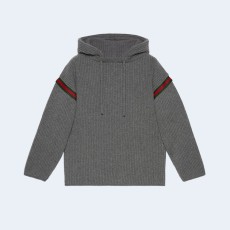 구찌 울 캐시미어 점퍼 후드