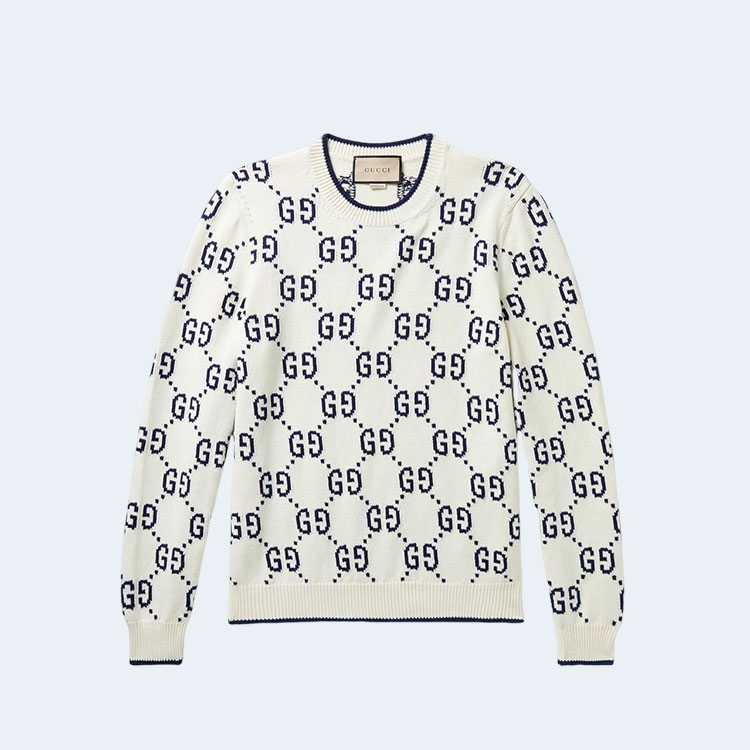 구찌 로고 코튼 스웨터