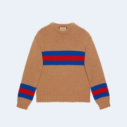 구찌 스트라이프 울 혼방 스웨터