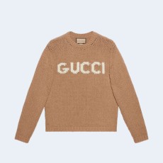 구찌 인타르시아 니트 울 점퍼 베이지