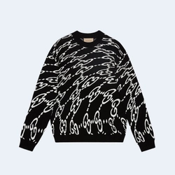 구찌 웨이비 GG 코튼 스웨터