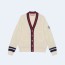구찌 웹 케이블 울 니트 가디건