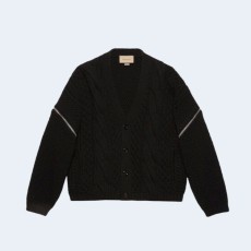 구찌 탈부착식 울 가디건