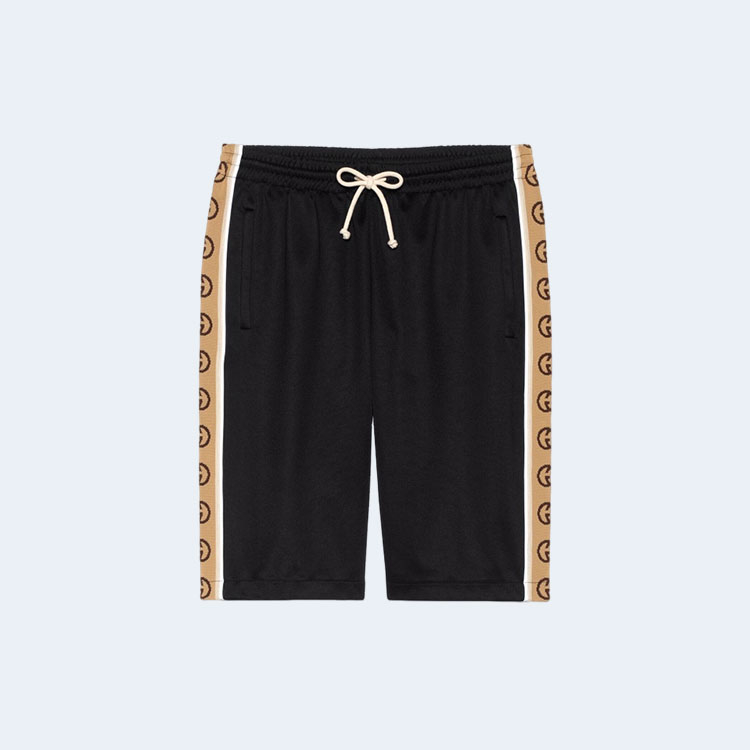 구찌 루즈 테크니컬 G 라인 쇼츠 블랙