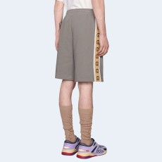 구찌 코튼 저지 쇼츠 그레이