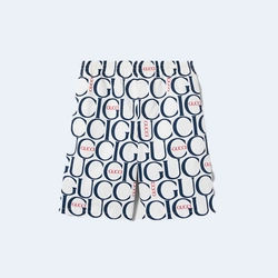 구찌 맥시 프린트 패브릭 쇼츠