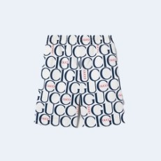 구찌 맥시 프린트 패브릭 쇼츠