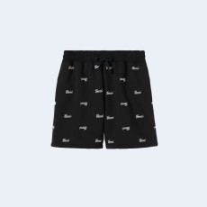 구찌 자수 장식 코튼 저지 쇼츠