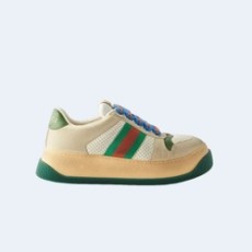 구찌 Double Screener 레더 스니커즈