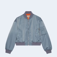 구찌 블루 프린트 나일론 봄버 자켓