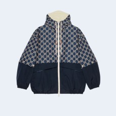 구찌 GG 립스탑 패브릭 지퍼 자켓