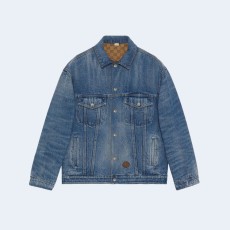 구찌 리버서블 데님 자켓