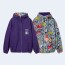 구찌 스트릿 스타일 로고 자켓 퍼플