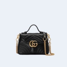 구찌 GG 마몽 미니 탑 핸들백