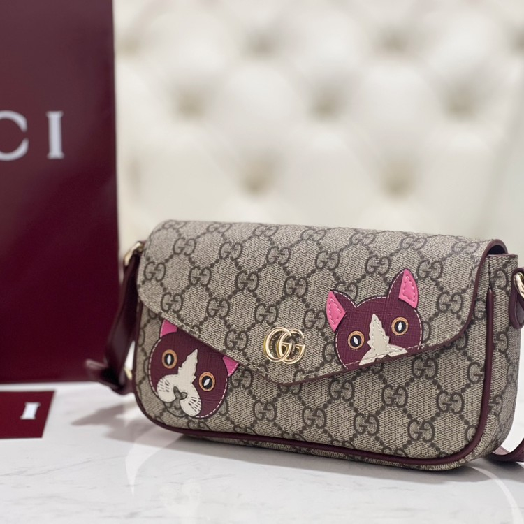 구찌 캣 GG 미니 숄더백