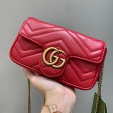 구찌 GG 마몬트 마틀라세 미니백