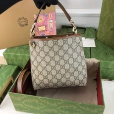 구찌 GG 엠블럼 미니 버킷백 815118