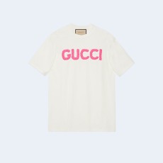 구찌 코튼 저지 숏 슬리브 티셔츠