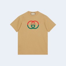 구찌 로고 프린팅 크루넥 티셔츠