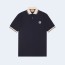 구찌 인터로킹 G 코튼 폴로 셔츠 네이비