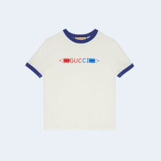 구찌 코튼 저지 프린트 티셔츠