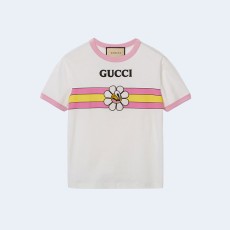 구찌 코튼 저지 플라워 프린트 티셔츠